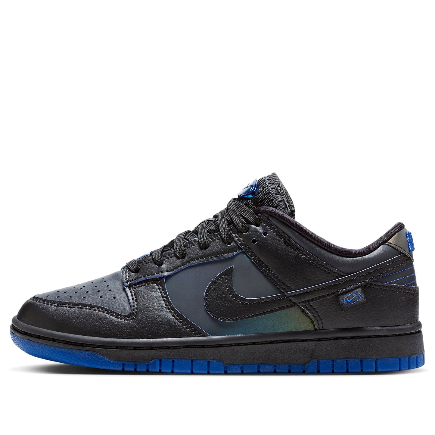 (WMNS) Nike Dunk Low 'Black Royal Iridescent'  FB1842-001 Signature Shoe